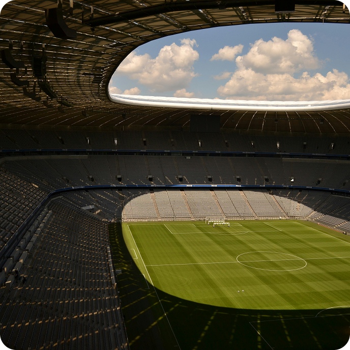 Stadium aerial view
